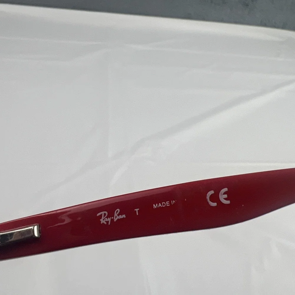 Ray Ban RB 1535 3573 Eyeglasses Red Logo Arms 48-16-130 Frames Only #4